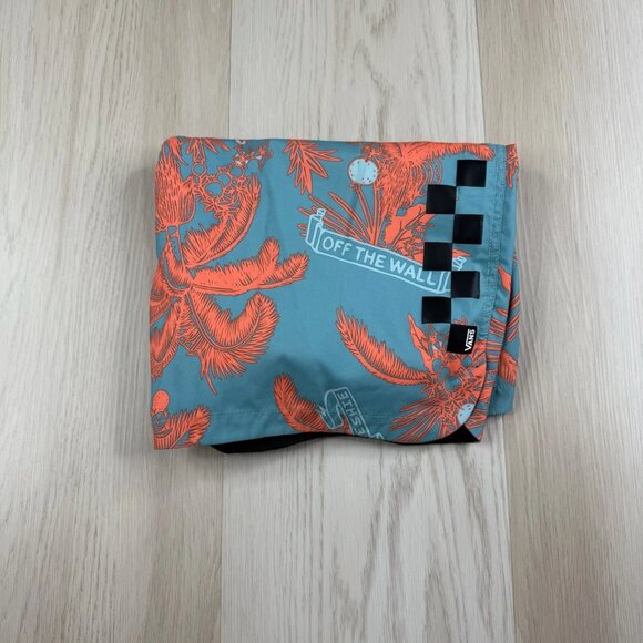 Vans Of The Wall Surf Size 34 Cameo Blue Market Floral Athletic Volly Shorts - Picture 1 of 14